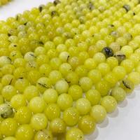 Yellow Opal Beads, Round, DIY, yellow, Sold Per Approx 38 cm Strand