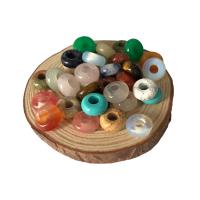 Piedras preciosas perlas mixtos, Piedra natural, Redondo aplanado, pulido, Bricolaje & diferentes materiales para la opción, más colores para la opción, libre de níquel, plomo & cadmio, 5x10x4mm, Vendido por UD