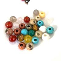 Mischedelstein Perlen, Naturstein, rund, poliert, DIY & verschiedenen Materialien für die Wahl, keine, 8mm, Bohrung:ca. 2.5mm, verkauft von PC