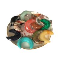 Gioielli ciondoli con gemme, Pietra naturale, Luna, DIY & materiali diversi per la scelta & unisex, nessuno, 30mm, Venduto da PC