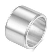 Titanium Steel Finger Ring, plated, different size for choice & for man, more colors for choice, 15mm, Sold By PC