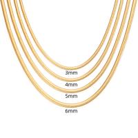Stainless Steel Necklace Chain, 304 Stainless Steel Chain, Stick, Vacuum Plating, different length for choice & Unisex & different size for choice, more colors for choice, nickel, lead & cadmium free, Sold By PC