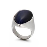 Ring Finger ze stali nierdzewnej, Stal nierdzewna 316L, ze Kamień naturalny, Łezka, Platerowane w kolorze srebra, biżuteria moda & do wyboru różne materiały & dla obu płci & różnej wielkości do wyboru, dostępnych więcej kolorów, 26mm,5mm, sprzedane przez PC