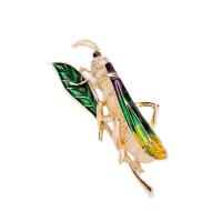 Enamel Brooch, Tibetan Style, Insect, gold color plated, Unisex, nickel, lead & cadmium free, 16x43mm, 10PCs/Lot, Sold By Lot