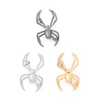 Tibetan Style Brooches, Spider, plated, fashion jewelry & Unisex, more colors for choice, nickel, lead & cadmium free, 22x40mm, 10PCs/Lot, Sold By Lot