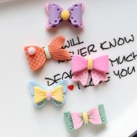 Mobile Phone DIY Decoration, Resin, Bowknot, more colors for choice, 21x20mm, Sold By PC