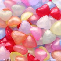 Mobile Phone DIY Decoration, Resin, Heart, epoxy gel, more colors for choice, 16x15mm, Sold By PC
