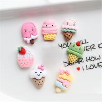 Mobile Phone DIY Decoration, Resin, Ice Cream, different styles for choice, more colors for choice, 1.5-1.8cm, Sold By PC