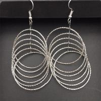 Tibetan Style Drop Earrings, plated, for woman, more colors for choice, 40x90mm, Sold By Pair