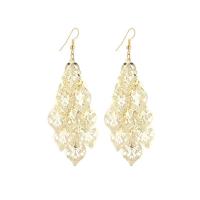 Zinc Alloy Drop Earrings plated for woman 79.90mm Sold By Pair