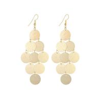 Tibetan Style Drop Earrings, plated, for woman, more colors for choice, 95mm, Sold By Pair