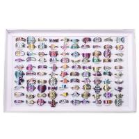 Пальцевидное Кольцо Титановой Стали, титан, Мужская, Много цветов для выбора, 17mm, 100ПК/Box, продается Box