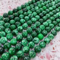 Perles de jadite, jade, Rond, DIY, vert, Vendu par Environ 38 cm brin