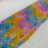Perles agate veines de dragon naturelles, poli, DIY, couleurs mélangées, Vendu par Environ 38 cm brin