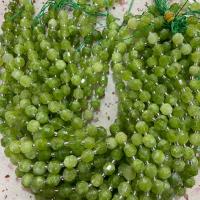 Peridot Stone Beads with Seedbead Lantern Star Cut Faceted & DIY green Sold Per Approx 38 cm Strand