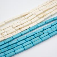 turquoise synthétique goutte, rectangle, DIY, plus de couleurs à choisir, 4x13mm, 29PC/brin, Vendu par Environ 38 cm brin