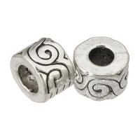 Tibetan Style Spacer Beads, DIY & blacken, original color, 7x10x10mm, Hole:Approx 5mm, 100PCs/Lot, Sold By Lot