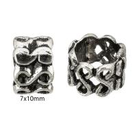 Tibetan Style Spacer Beads, DIY & blacken, original color, 7x10x10mm, Hole:Approx 8mm, 100PCs/Lot, Sold By Lot