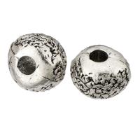 Perles intercalaires en alliage de zinc, Rond, DIY & noircir, couleur originale, 12x18x16mm, Trou:Environ 5mm, 100PC/lot, Vendu par lot