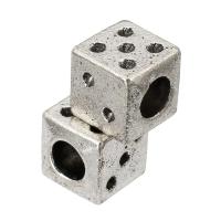 Zinc Alloy Spacer Beads Square DIY & blacken original color Approx 5mm 100/Lot Sold By Lot