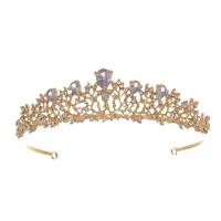 Bridal Tiaras Zinc Alloy with Cubic Zirconia plated for woman & faceted nickel lead & cadmium free 35mm Sold By PC