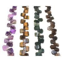 Perles de pierres précieuses mixtes, Pierre naturelle, DIY & différents matériaux pour le choix, plus de couleurs à choisir, 15x19mm, Vendu par Environ 40 cm brin