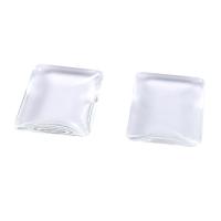 Crystal Cabochons, Square, DIY & different size for choice, Crystal Clear, Sold By PC