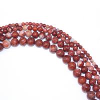 Gemstone Jewelry Beads, Natural Stone, Round, DIY & different size for choice, red, Sold Per Approx 40 cm Strand