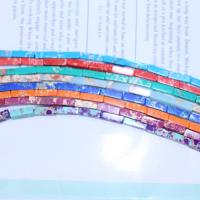 Impression Jasper Beads Rectangle DIY Sold Per Approx 40 cm Strand