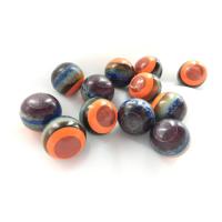 Natural Stone Decoration, Round, polished, multi-colored, 30mm, Sold By PC