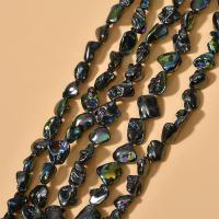 Natürliche Süßwasser Muschel Perlen, Unregelmäßige, plattiert, zufällig gesendet & DIY, 15-20mm, ca. 20PCs/Strang, verkauft von Strang