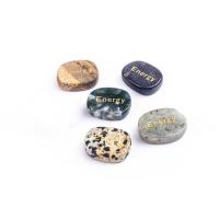pierre gemme décoration, ellipse, vernis au four, différents matériaux pour le choix, plus de couleurs à choisir, 20x25mm, Vendu par PC