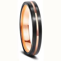 Prst prsten od inoxa, 304 nehrđajućeg čelika, black ionske, modni nakit & bez spolne razlike & različite veličine za izbor, više boja za izbor, Prodano By PC