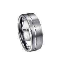 Edelstahl Ringe, 304 Edelstahl, plattiert, Modeschmuck & unisex & verschiedene Größen vorhanden, Silberfarbe, verkauft von PC