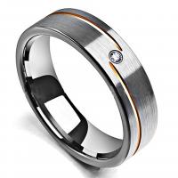 Rhinestone-Edelstahl -Finger-Ring, 304 Edelstahl, plattiert, Modeschmuck & unisex & verschiedene Größen vorhanden & Micro pave Strass, keine, verkauft von PC