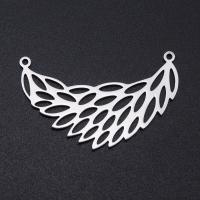 Stainless Steel Connector 201 Stainless Steel Feather Vacuum Ion Plating fashion jewelry & polished & DIY & Unisex Sold By Bag