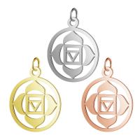 Stainless Steel Pendants, 201 Stainless Steel, Vacuum Ion Plating, fashion jewelry & polished & DIY & Unisex & hollow, more colors for choice, 26x19mm, 5PCs/Bag, Sold By Bag