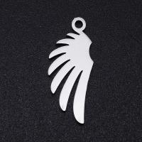 Stainless Steel Pendants 201 Stainless Steel Feather Vacuum Ion Plating fashion jewelry & polished & DIY & Unisex Sold By Bag