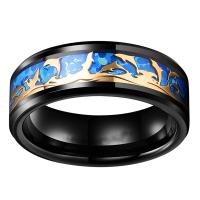 Vinger Ring in edelstaal, 304 roestvrij staal, plated, mode sieraden & uniseks & verschillende grootte voor keus, Verkocht door PC