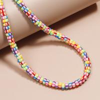 Polymer Ton Perlen , DIY, gemischte Farben, 6x3mm, ca. 110PCs/Strang, verkauft per ca. 13 ZollInch Strang