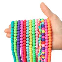 Polimero-Clay-Beads, argilla polimero, Cerchio, fatto a mano, DIY, nessuno, 8mm, Venduto per Appross. 15.75 pollice filo