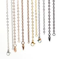 Stainless Steel Necklace Chain, 316L Stainless Steel, Stick, plated, different length for choice & Unisex & different size for choice, more colors for choice, Sold By PC