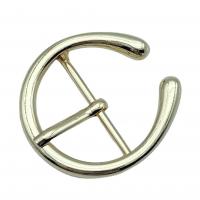 Zinc Alloy Leather Band Clasp Flat Round gold color plated gold nickel lead & cadmium free 30mm Sold By PC
