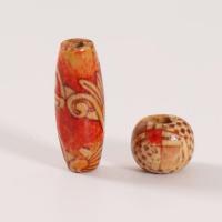 Holz Perle, DIY, gemischte Farben, 9x10mm,23x8mm, 100PCs/Tasche, verkauft von Tasche