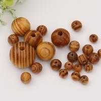 Pine Beads, Round, DIY & different size for choice, mixed colors, Sold By PC