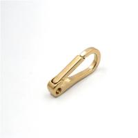 Латунь Привязать крючок застежки, плакирован золотом, золотой, не содержит никель, свинец, 43mm, продается PC