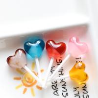 Mobile Phone DIY Decoration, Resin, Lollipop, epoxy gel, more colors for choice, 18x42mm, Sold By PC