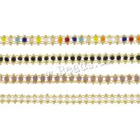 Латунная цепочка-шарики, Латунь, плакирован золотом, DIY, Много цветов для выбора, 6.50x3mm, 10м/Лот, продается Лот