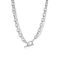 Ожерелье из нержавеющей стали , Нержавеющая сталь 304, ювелирные изделия моды & Женский, оригинальный цвет, длина:Приблизительно 19.69 дюймовый, продается PC