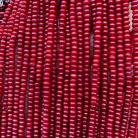 Perles en corail naturel, DIY, rouge, Vendu par Environ 38 cm brin